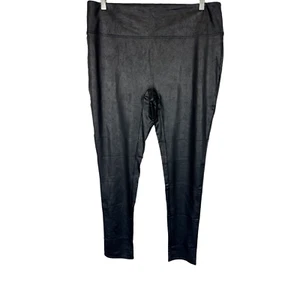 All Worthy Hunter McGrady The Ultimate Petite Faux Leather Leggings Black PXL Sz - Picture 1 of 2