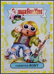 Garbage Pail Kids We Hate The 90s Courted Kurt Music & Celebrities 2a Yellow - Bild 1 von 2