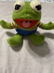 1985 Muppet Babies Kermit Sesame Street 12" Hasbro - Picture 1 of 7