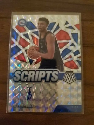 2020-21 Tony Bradley Panini Mosaic Scripts Auto Prizm 76ers!!! - Image 1 of 2