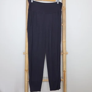 The Ark Pants Draped Black SZ M Long Pleats Pull On Harem Style Made in Aust - Picture 1 of 6