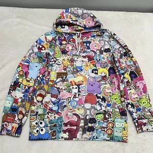 Cartoon Character All Over Print Hoodie S/M Anime Video Game TV Sweatshirt Top - Picture 1 of 5