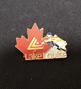Vintage Lake Louise Ski Pin Badge Resort Souvenir Travel Lapel - Picture 1 of 3