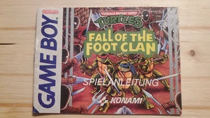 Turtles: Fall of the Foot Clan - Nintendo Gameboy Classic Anleitung - NOE #1 - Picture 1 of 2