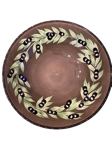 Gates Ware von Laurie Gates große Pasta/Salat Servierschale 15,25”x4,5” Oliven - Bild 1 von 9