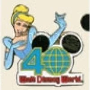 Disney Pin 85142 D23 Expo WDW 40th Anniversary Princess Cinderella Blue Gown & - Picture 1 of 1