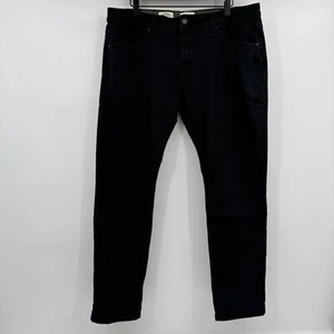 Scott James Jeans Men 36x30 Black Slim Mid Rise Skinny Stretch Preppy Casual - Picture 1 of 16
