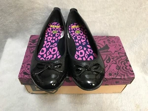 Clarks Tizz Hope Senior Girls Black Leather Shoes 7G - Picture 1 of 4