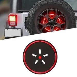 Neumático de repuesto tercera luz de freno lámpara trasera LED trasera para Jeep Wrangler 1986-2019 A - Imagen 1 de 6