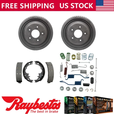 Kit de herrajes de tambores de freno y zapatas de freno trasero para Oldsmobile Omega 1975-1979 Foto 1 de 4