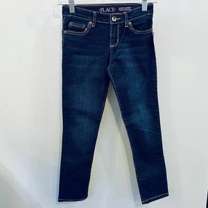 Dark Blue Children's Place Super Skinny Jeans Size 8 Waist 26” Inseam 24” - Picture 1 of 5
