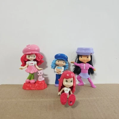 Мини-фигурки McDonalds Strawberry Shortcake игрушки топперы для торта LOTOf 4 - Изображение 1 из 4