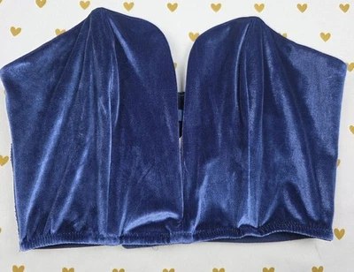 Victorias Secret Dream Angels Sujetador Bralette Azul Terciopelo Pequeño Foto 1 de 4