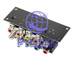 Audio Signal Switch Input RCA 4 Ways Audio source Signal Relay Switching NEW - Picture 1 of 5