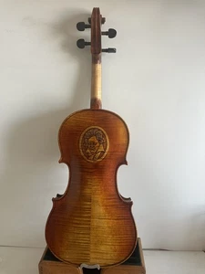 4/4 Violin Solid flamed maple back old spruce top hand carved the STATUE K2241 - Picture 1 of 7