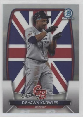 2023 Bowman Chrome WBC Flag Variations Refractor 435/499 D'Shawn Knowles #WBC-36 - Image 1 of 3