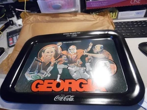 Vintage 1981 Georgia Bulldogs 1980 National Champions Coca-Cola Tablett NEUWERTIG - Bild 1 von 6