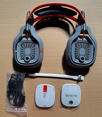 Gray / Orange ASTRO Gaming A40 HEADSET ONLY (XBOX, PLAYSTATION, PC)- READ - Image 1 of 4