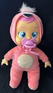 Cry Babies Tiny Cuddles 10" Fancy Baby Doll Flamingo Pajama Pacifier Kitoons - Picture 1 of 5