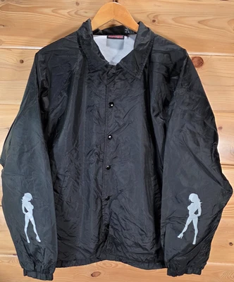 Chaqueta cortavientos de colección Skin Industries con botones para hombre grande bebé Y2K grunge Foto 1 de 4