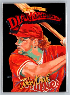 1994 Donruss #DK-9 John Kruk Diamond Kings - Image 1 of 2