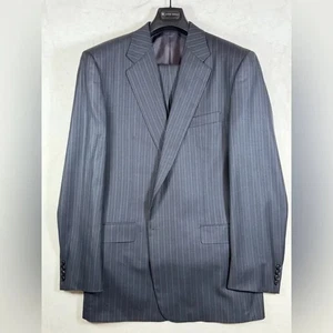 Hickey Freeman 46 L 100% Wolle Made in USA anthrazit Nadelstreifen Anzugjacke - Bild 1 von 12