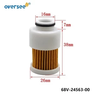 68V-24563-00 Fuel Filter for Yamaha&Mercury Outboard 75-115 HP 4S 18-7979 881540 - Imagen 1 de 5