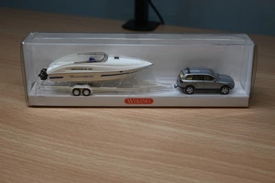 Wiking 097 01 40 кВт с лодкой и прицепом HO 1:87 - Изображение 1 из 3