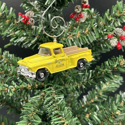 1957 GMC Stepside Pickup Truck Mooneyes Christmas Ornament 1/64 Adorno🎄 - Image 1 of 2