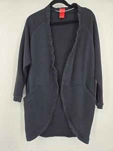 Nike French Terry Open Cardigan Donna Piccolo Nero Maglione Tempo Libero Etichetta Rossa - Foto 1 di 7