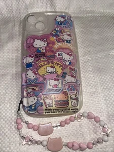 Hello Kitty mit niedlichem Handgelenkanhänger I Phone 14 Pro - Bild 1 von 3