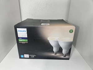 Brand NEW Philips Hue 476820 White Outdoor Bulbs PAR38 2 Pack - Picture 1 of 3
