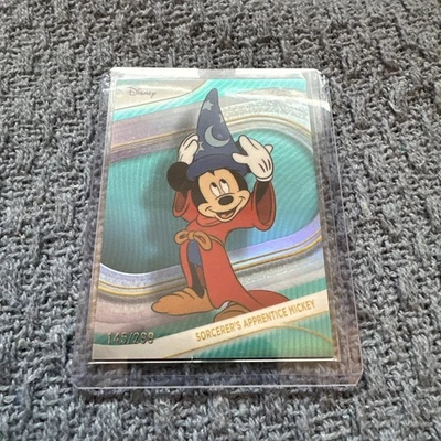 2025 Topps Chrome Disney SORCERER’s APPRENTICE MICKEY #190 Teal Refractor /299 - Image 1 of 2