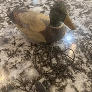 1992 Ducks Unlimited Mallard Decoy Signed By C. Quast 76/100 Very Hard To Find - Picture 1 of 8
