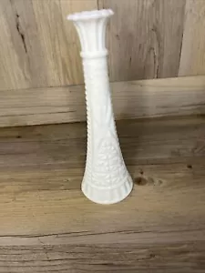 VASI VINTAGE ANCORAGGIO LATTE VETRO BIANCO STELLE E BAR FIORI BOCCIOLI 9" Matrimonio - Foto 1 di 6