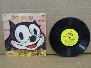 "Felix The Cat 1959 estrella de dibujos animados disco de 7"" 78 rpm Peter Pan Records" - Imagen 1 de 6