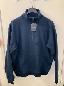 Filson Waffle-Knit Half-Zip Sweatshirt Mens L Thermal Lined Pullover - NEW - Picture 1 of 11