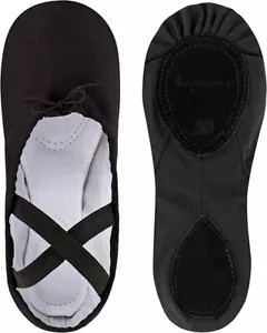 tanzmuster ® Ballet Shoes for Girls - Charlie - Split Leather Sole, Ultra... - Picture 1 of 7