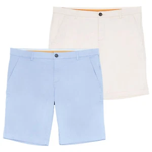 Pantalones cortos chinos Tom Tailor Slim Bermudas para hombre Soft Touch azul beige - Imagen 1 de 7