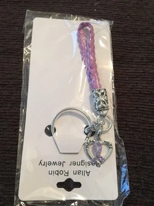 Cancer Awareness lila Schlüsselanhänger mit Charms - Bild 1 von 1