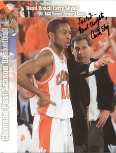 Larry Shyatt - Hand signed Autograph 8x10 Photo Clemson Tigers Basketball Coach - Picture 1 of 2