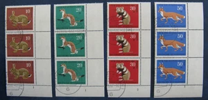 BRD Bund Jugend 1967 Minr. 529-532 je 3er-Ecke FN - teils Vollstempel Frankfurt - Bild 1 von 1