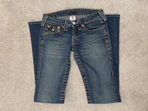 True Religion Women’s Straight Leg Billy Jeans Size 26 Blue RN#112790