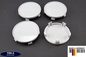4 Nabenkappen Nabendeckel ohne Logo Borbet CMS - 68,5 mm Grau B67 ABS - Picture 1 of 2