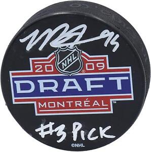 Matt Duchene Nashville Predators Signed 2009 NHL Draft Logo Puck & #3 Pick Insc
