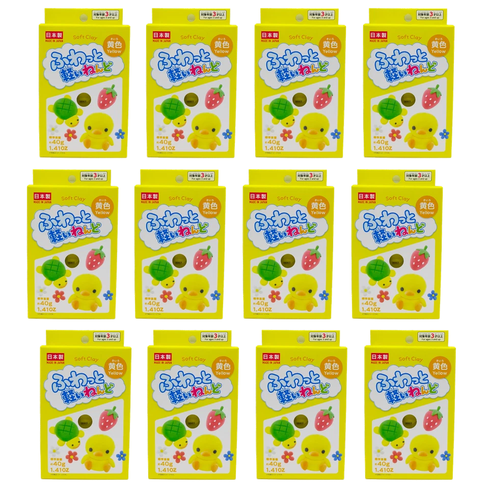 Daiso Yellow Soft Clay Lightweight Fluffy Limited Yachiyo Industry from Japan