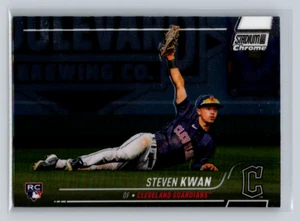 2022 Stadium Club Chrome #327 Steven Kwan (RC) -Base-Guardians - Picture 1 of 2