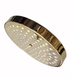Gold Color Brass 7.7 inch Round Rain Shower Heads Bathroom Rainfall Shower - Bild 1 von 5