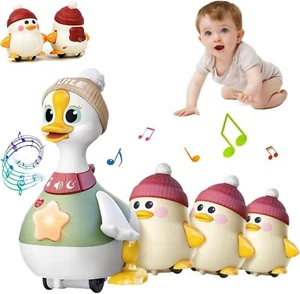 Tummy Time Duck Family, Tummy Time Duck Toy, Walking Duck with Baby Ducks - Bild 1 von 13