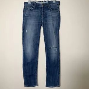 7 For All Mankind Distressed Jeans Button Fly Josefina Boyfriend Damen Größe 26 - Bild 1 von 12